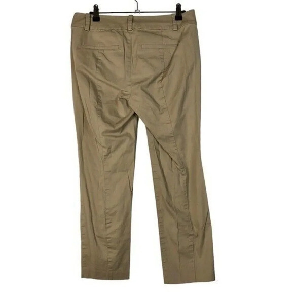 Ann Taylor Carnegie Crop Khaki Dress Pants 4 - Picture 2 of 3